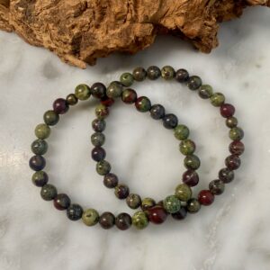 dragon blood jasper bracelet - bracelet jaspe sang de dragon