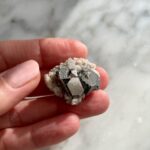 carrollite on quartz from congo