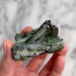 green elbaite tourmaline cluster from nigeria
