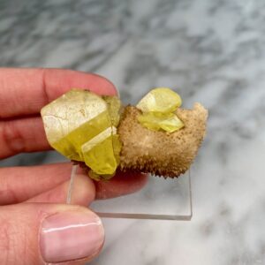 sulfur from Mina Cozzodisi - sulfure de la mine cozzodisi