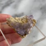 Creedite on Smithsonite from San Antonio Mine - Creedite sur smithsonite de la mine san antonio