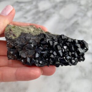 Garnet var. Melanite from Kazakhstan (Black Garnet)