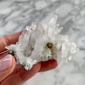 quartz cluster with pyrite from quiruvilca