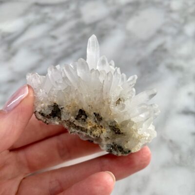 Quartz Cluster with Pyrite from Quiruvilca, Peru - Image 3