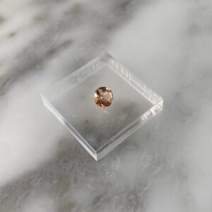 Faceted Hessonite Garnet from Jeffrey Mine 1a