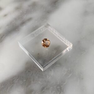 Faceted Hessonite Garnet from Jeffrey Mine 1a