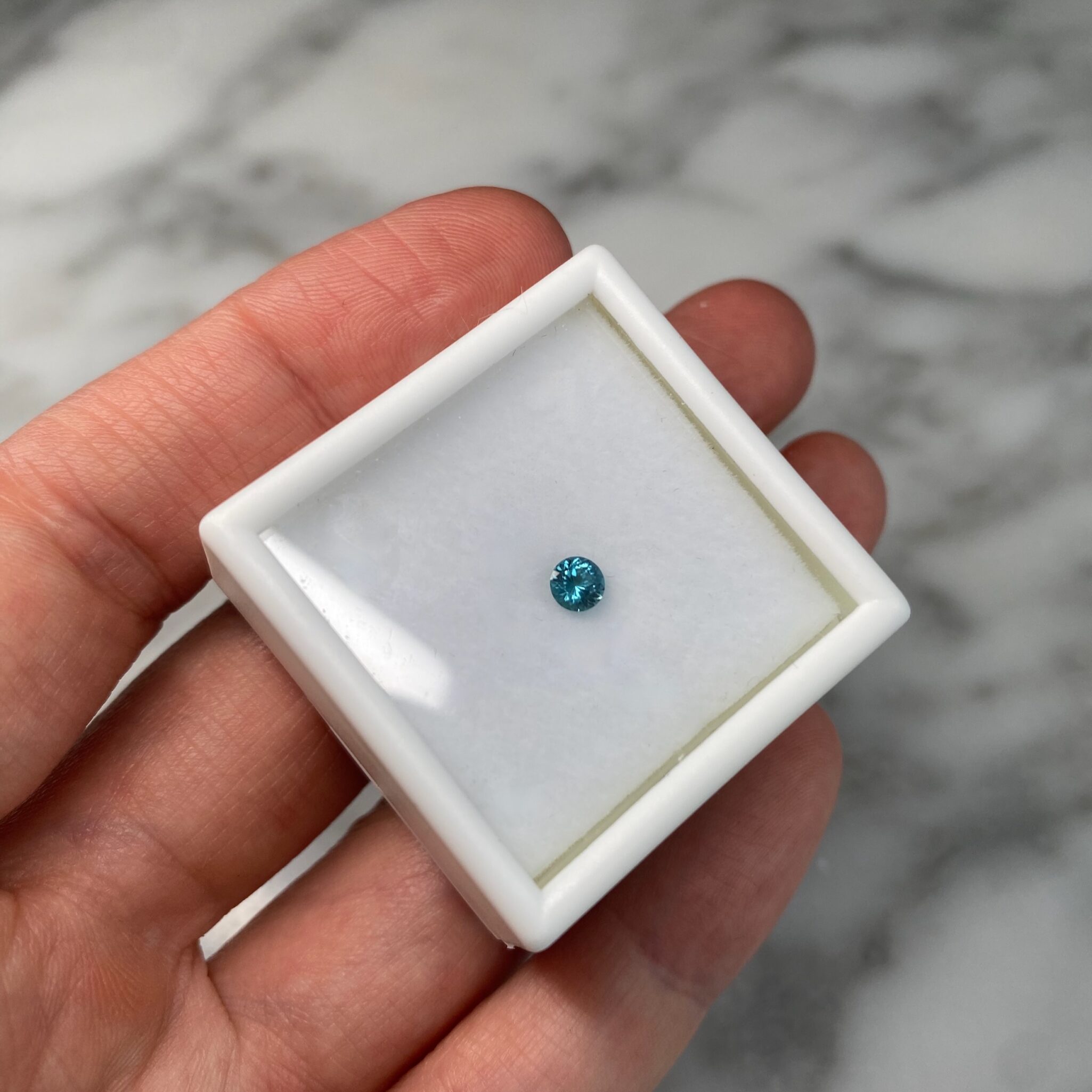 Faceted Indicolite Tourmaline from unknown locality 1a