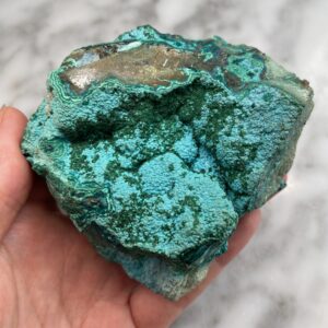 Chrysocolla and Malachite from l'Étoile du Congo Mine, Congo 1a