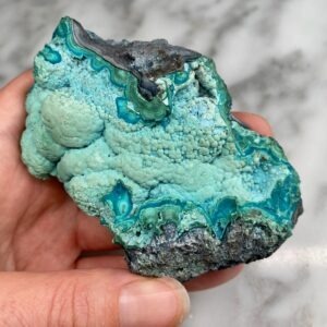 Chrysocolla and Malachite from l'Étoile du Congo Mine, Congo 2a
