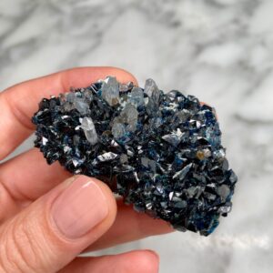 lazulite and quartz from rapid creek, yukon 1a