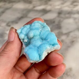 Blue Aragonite from Yunnan, China