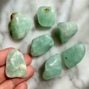 Prehnite Tumbled Pocket Stones - Prehnite roulée pierre de poche