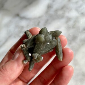 Quartz avec Hedenbergite de la mine Huanggang 1a