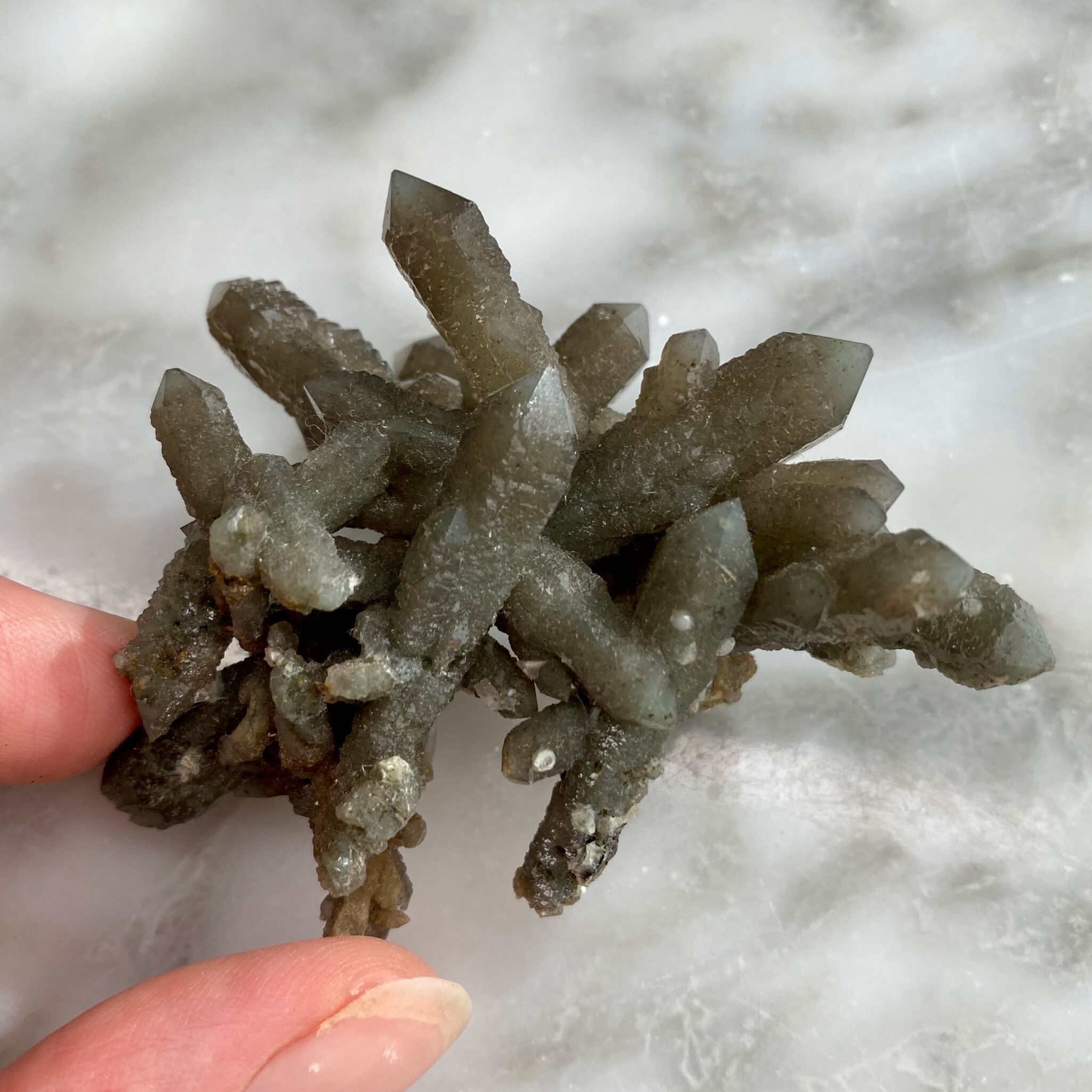 Quartz with Hedenbergite from Huanggang Mine