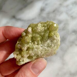 vesuvianite cluster from jeffrey mine