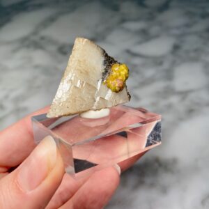 Campylite on Barite Crystal from Dry Jill Mine 1a