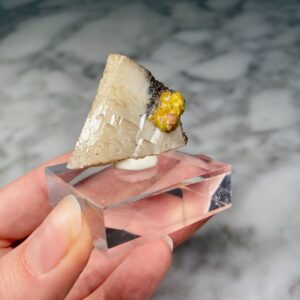 Campylite on Barite Crystal from Dry Jill Mine 1a