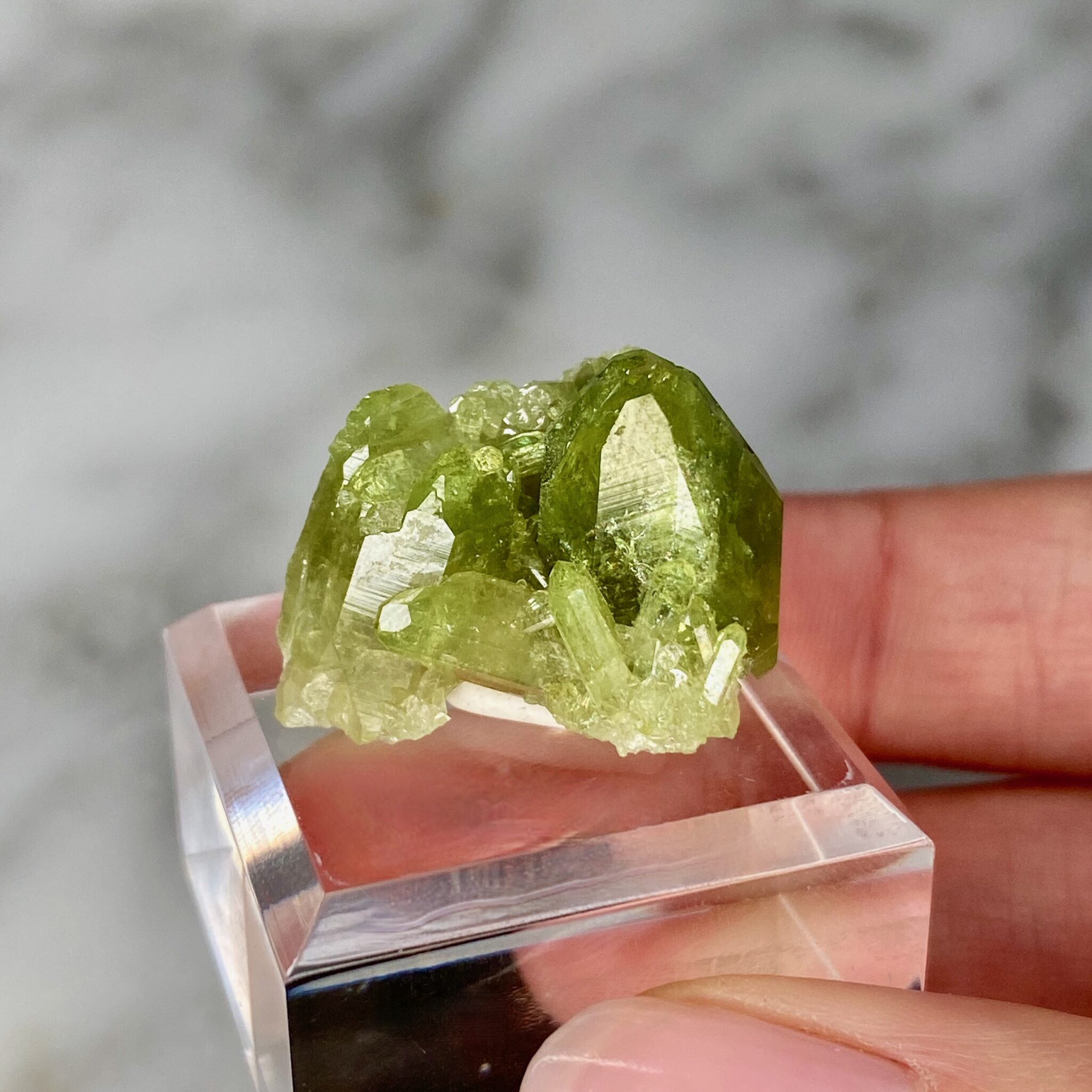 vesuvianite cluster from jeffrey mine