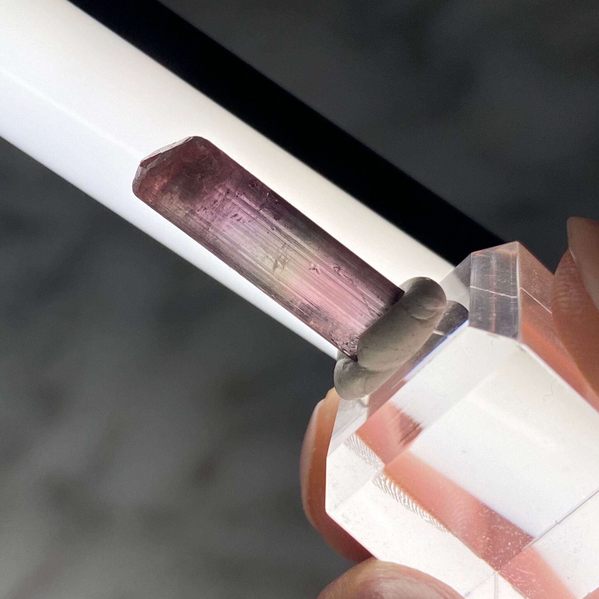 Particolor Rubellite Tourmaline from Oceanview Mine, Pala, California, USA