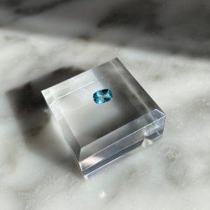 Blue Apatite from Madagascar (Cushion, 0.48 ct)