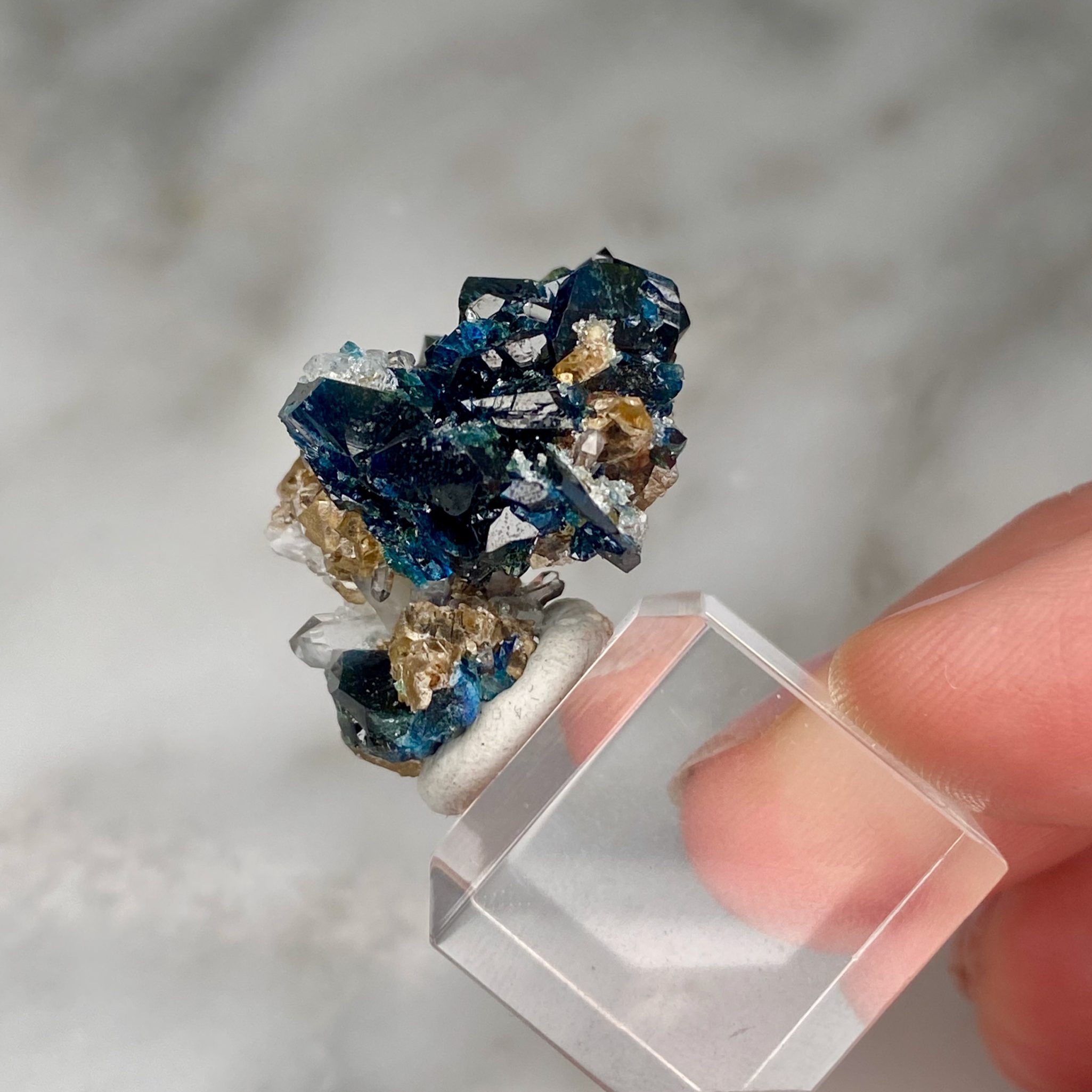 Lazulite Siderite and Quartz cluster from Rapid Creek, Yukon, Canada - Image 5