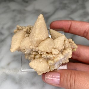 Calcite with Quartz Druze and Chlorite from Droujba Mine 1a