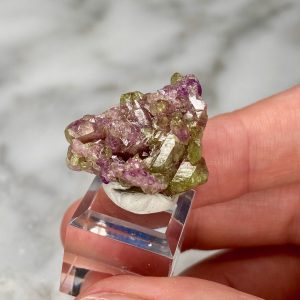 Manganovesuvianite Cluster from Jeffrey Mine