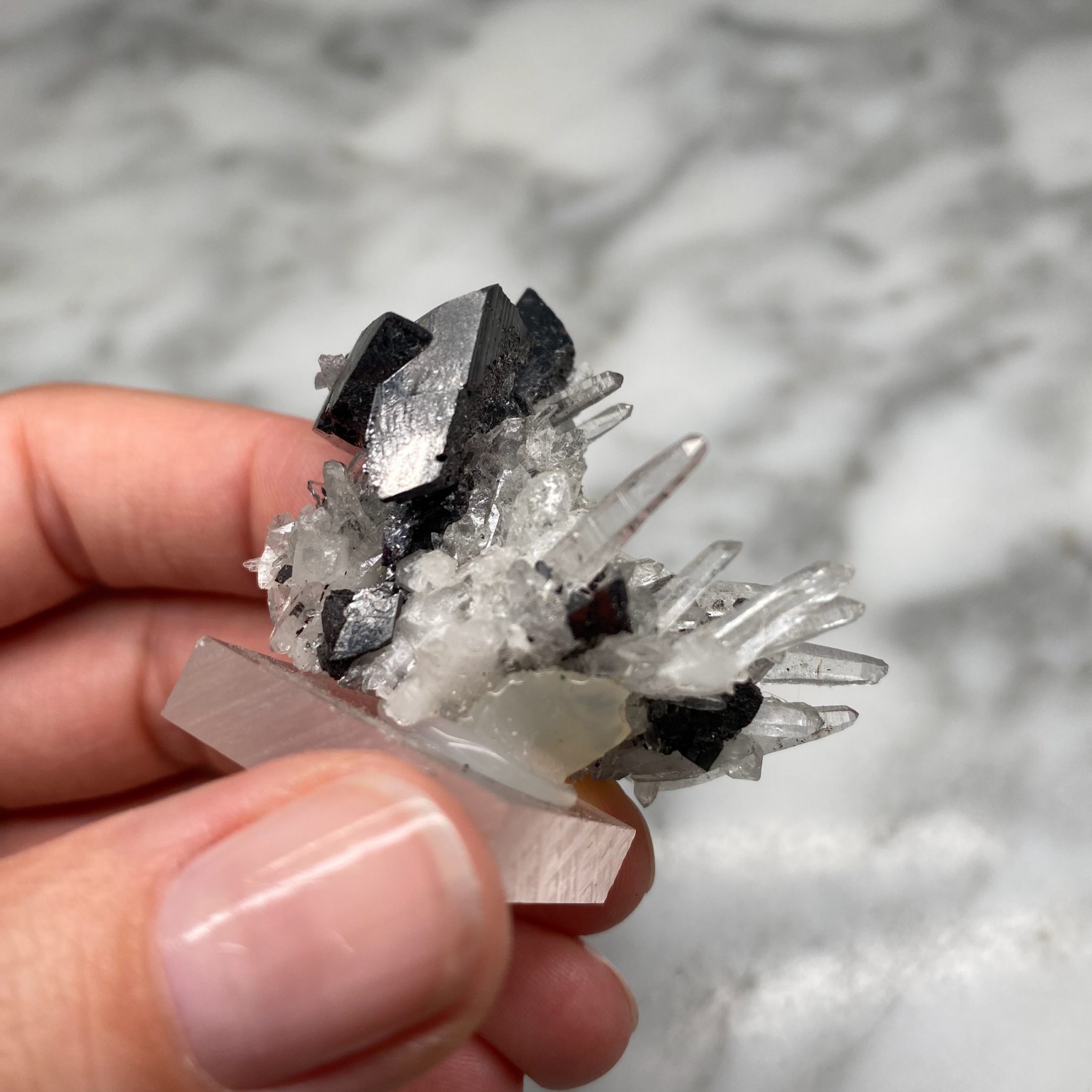 Quartz and Hubnerite from Pasto Bueno, Peru - Image 7