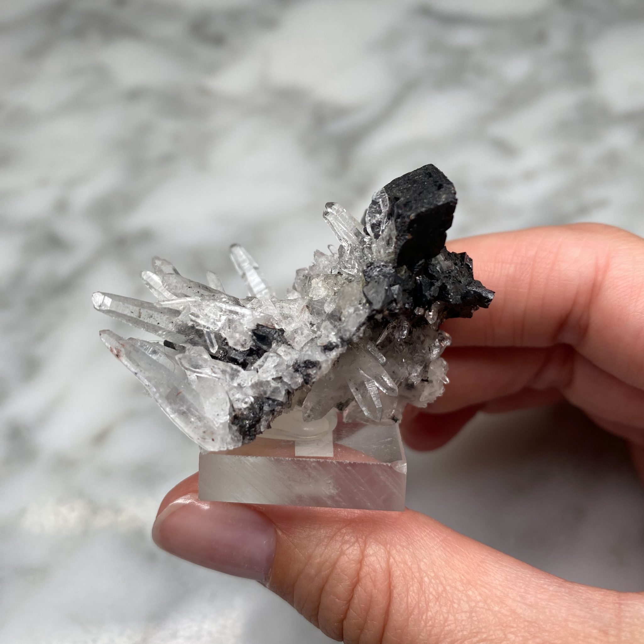Quartz and Hubnerite from Pasto Bueno, Peru - Image 5