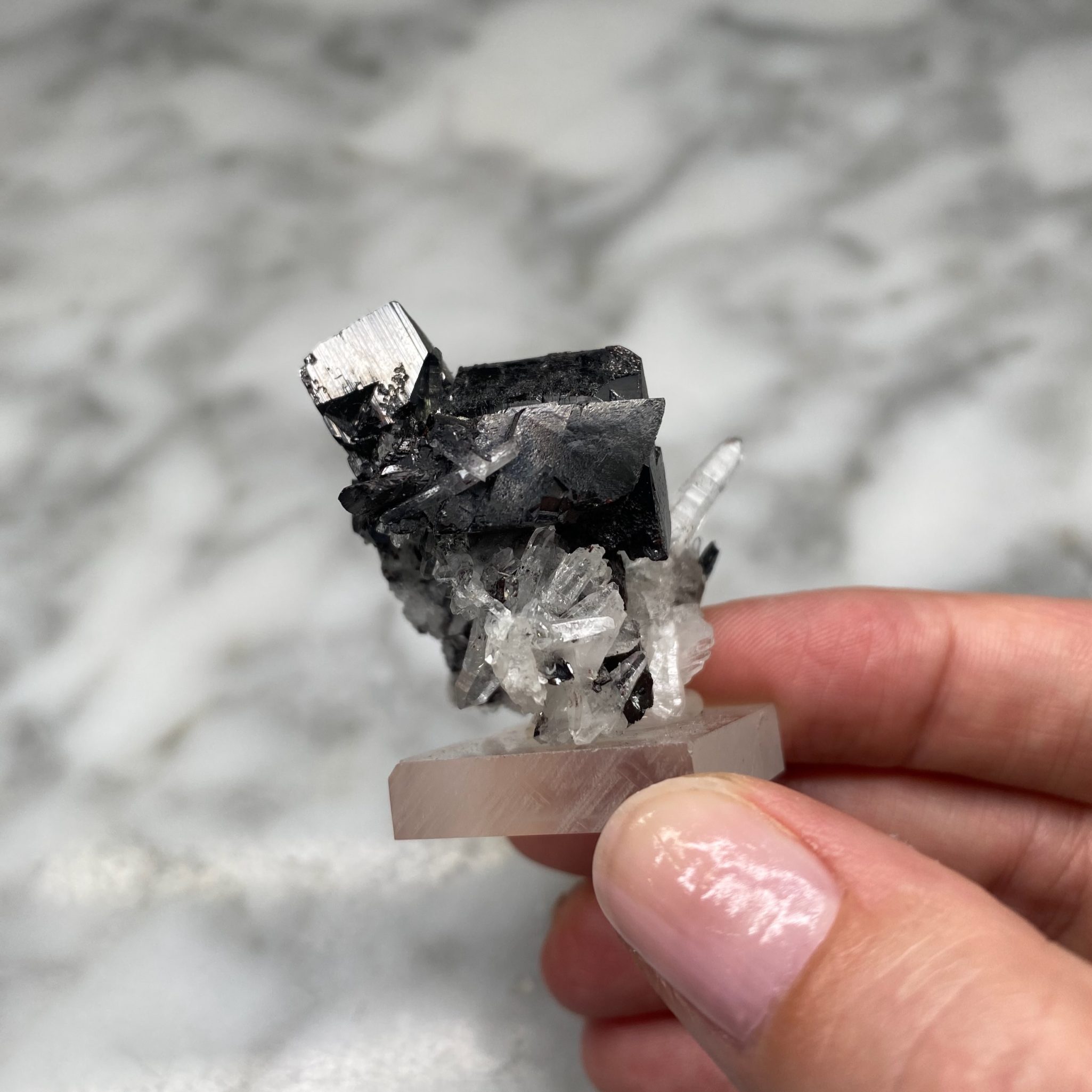 Quartz and Hubnerite from Pasto Bueno, Peru - Image 4