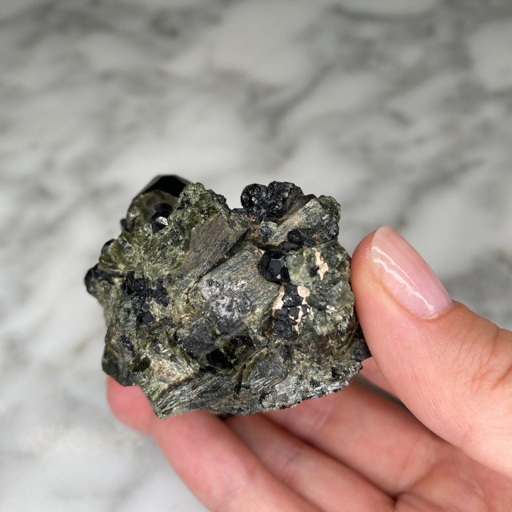 Spinel, Diopside, Calcite from Aldan, Siberia, Russia - Image 5