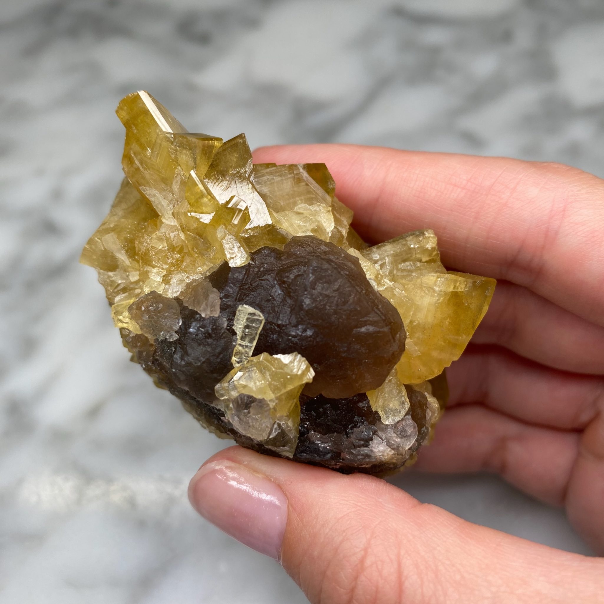 Barytine et fluorite de la mine Xiefang, Jiangxi, Chine (A) – Image 10