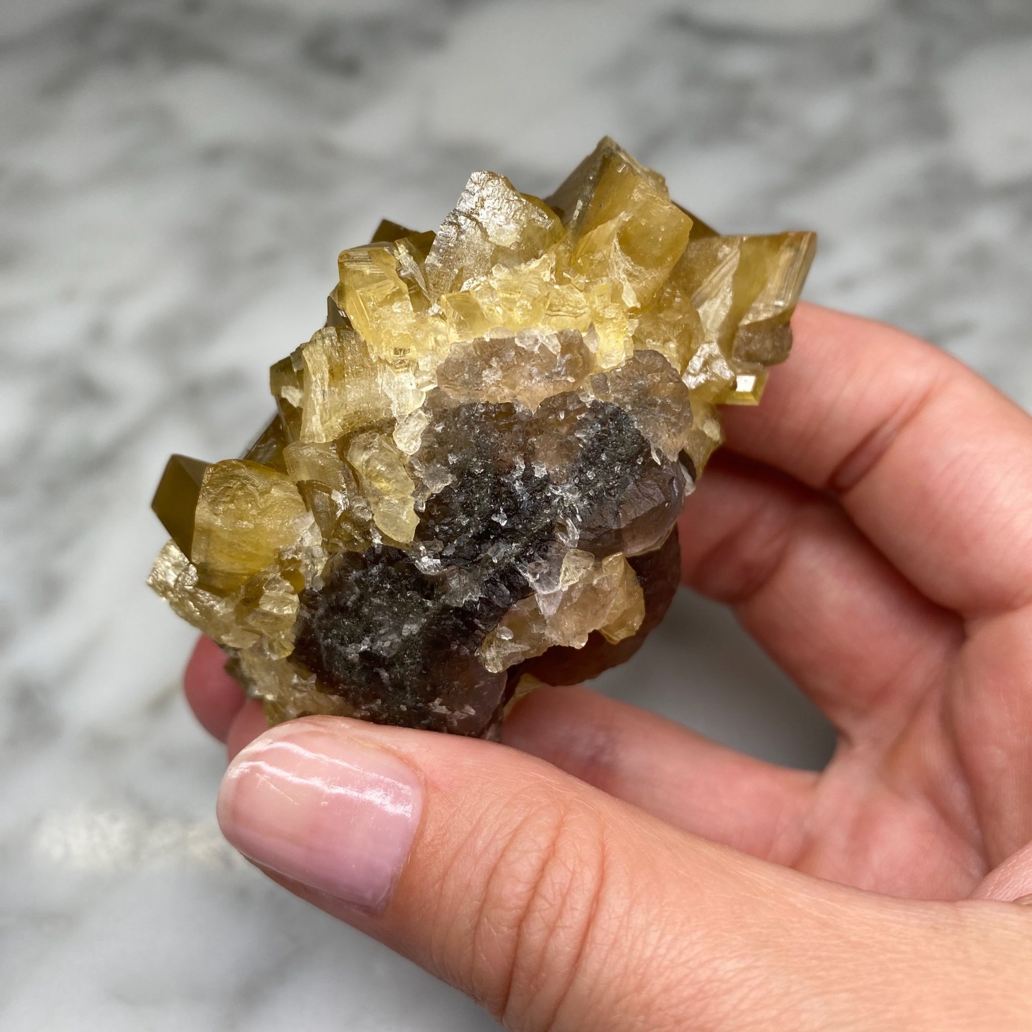 Barytine et fluorite de la mine Xiefang, Jiangxi, Chine (A) – Image 9