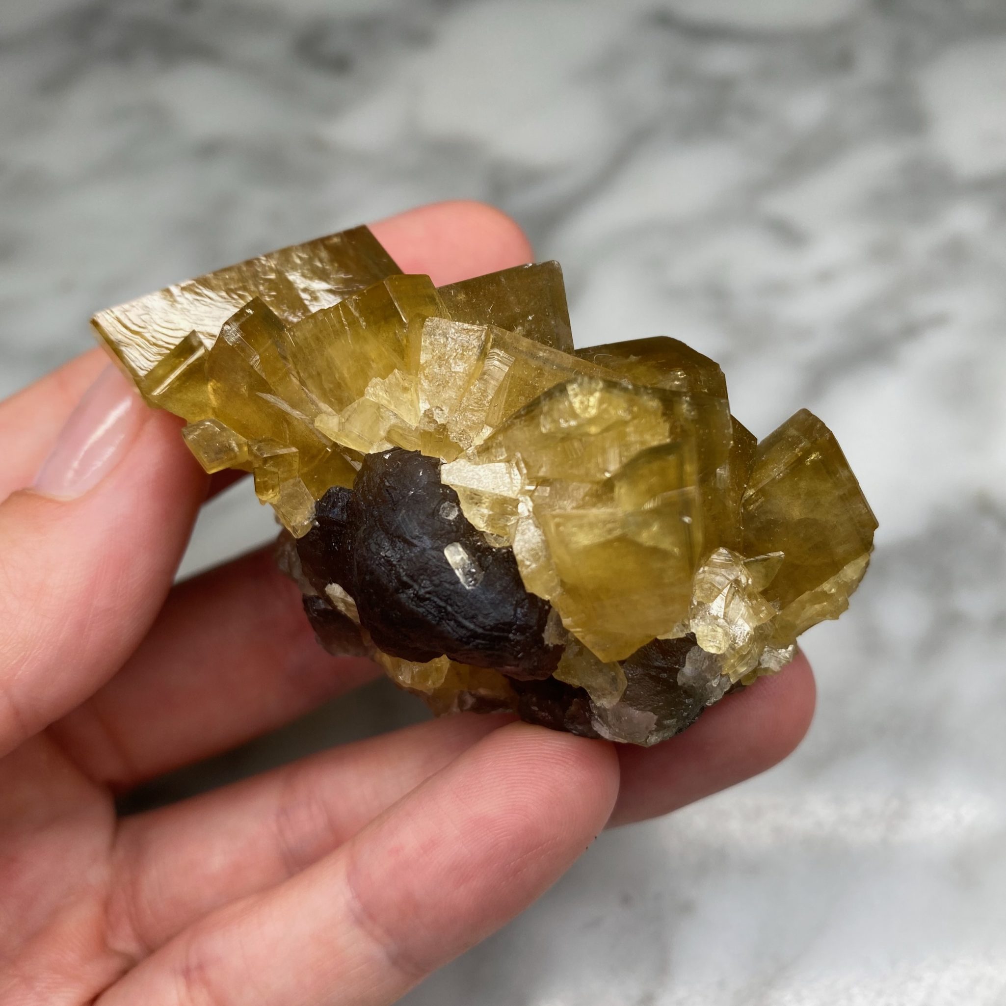 Barytine et fluorite de la mine Xiefang, Jiangxi, Chine (A) – Image 8