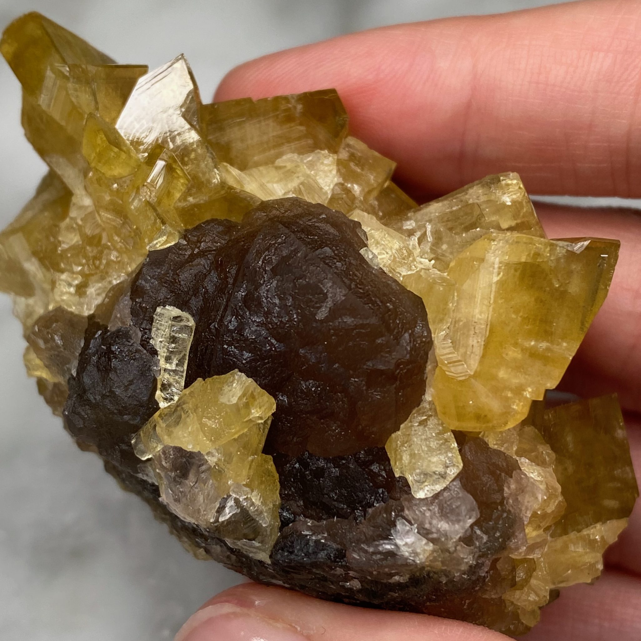 Barytine et fluorite de la mine Xiefang, Jiangxi, Chine (A) – Image 7