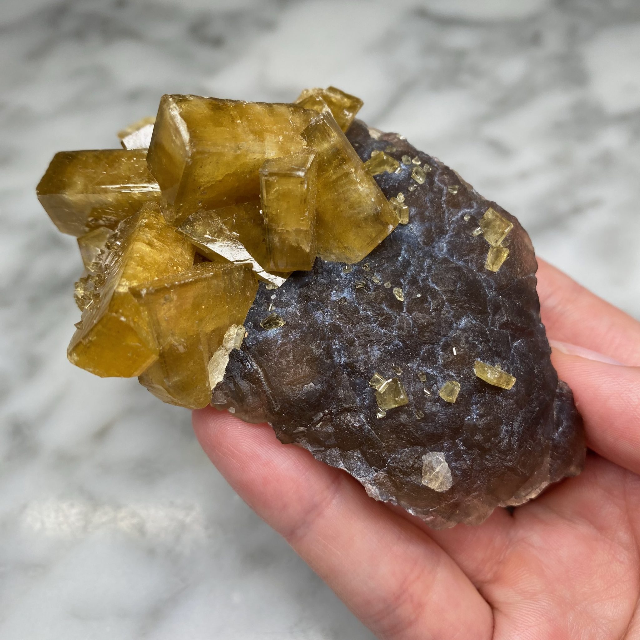 Barytine et fluorite de la mine Xiefang, Jiangxi, Chine (B) – Image 8