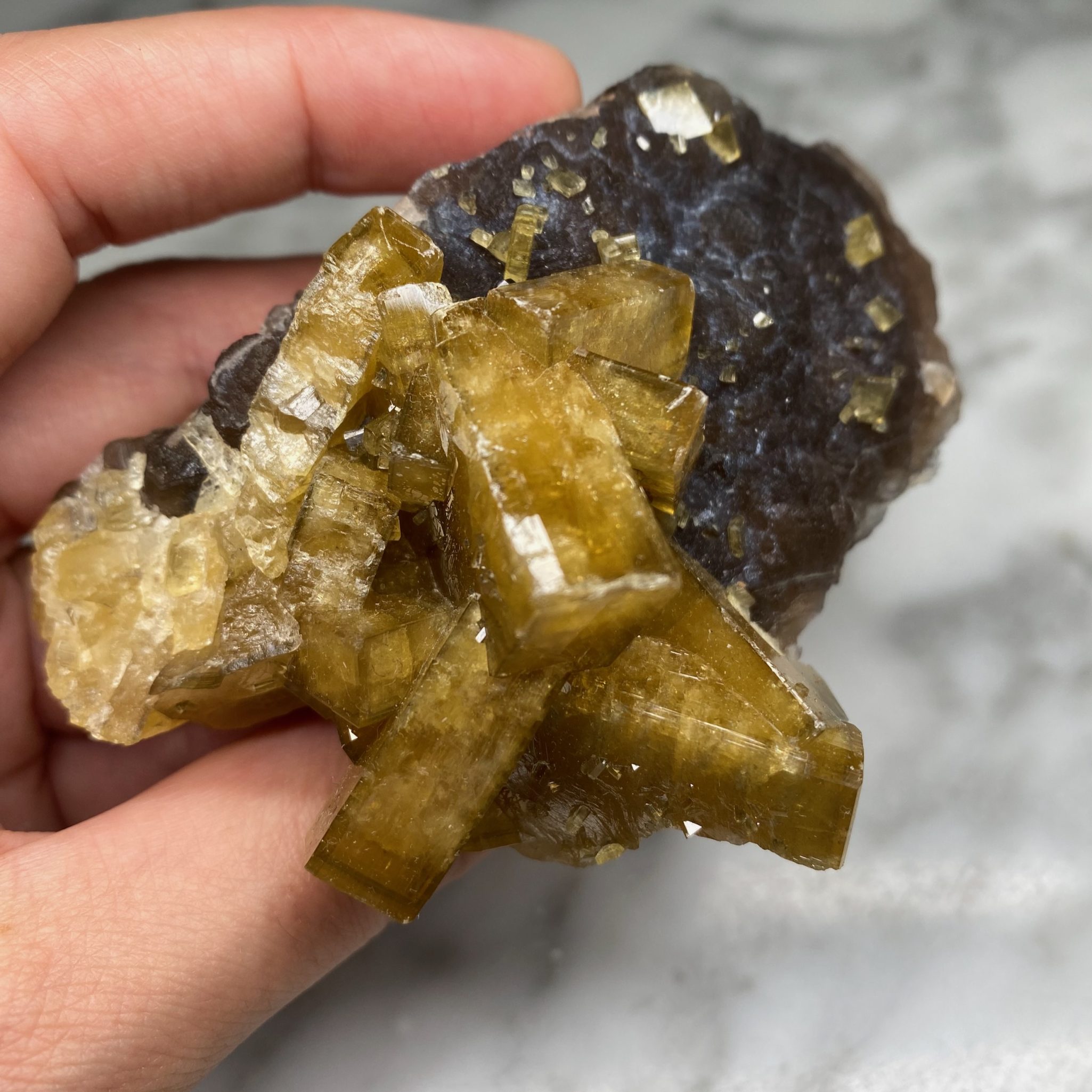 Barytine et fluorite de la mine Xiefang, Jiangxi, Chine (B) – Image 6