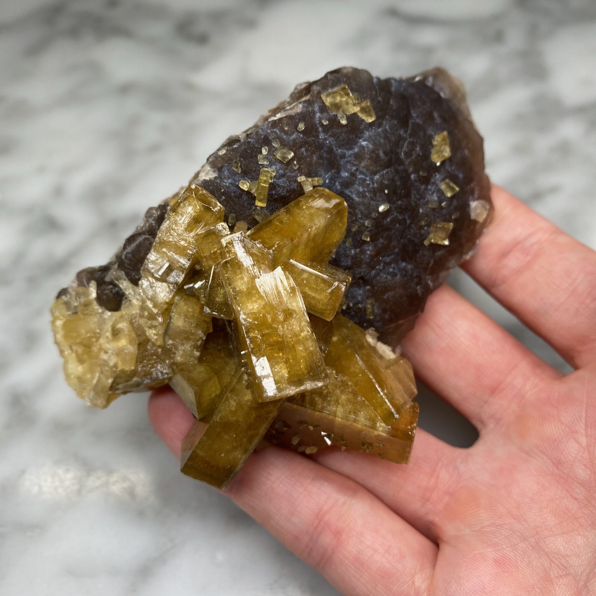 Barytine et fluorite de la mine Xiefang, Jiangxi, Chine (B) – Image 5