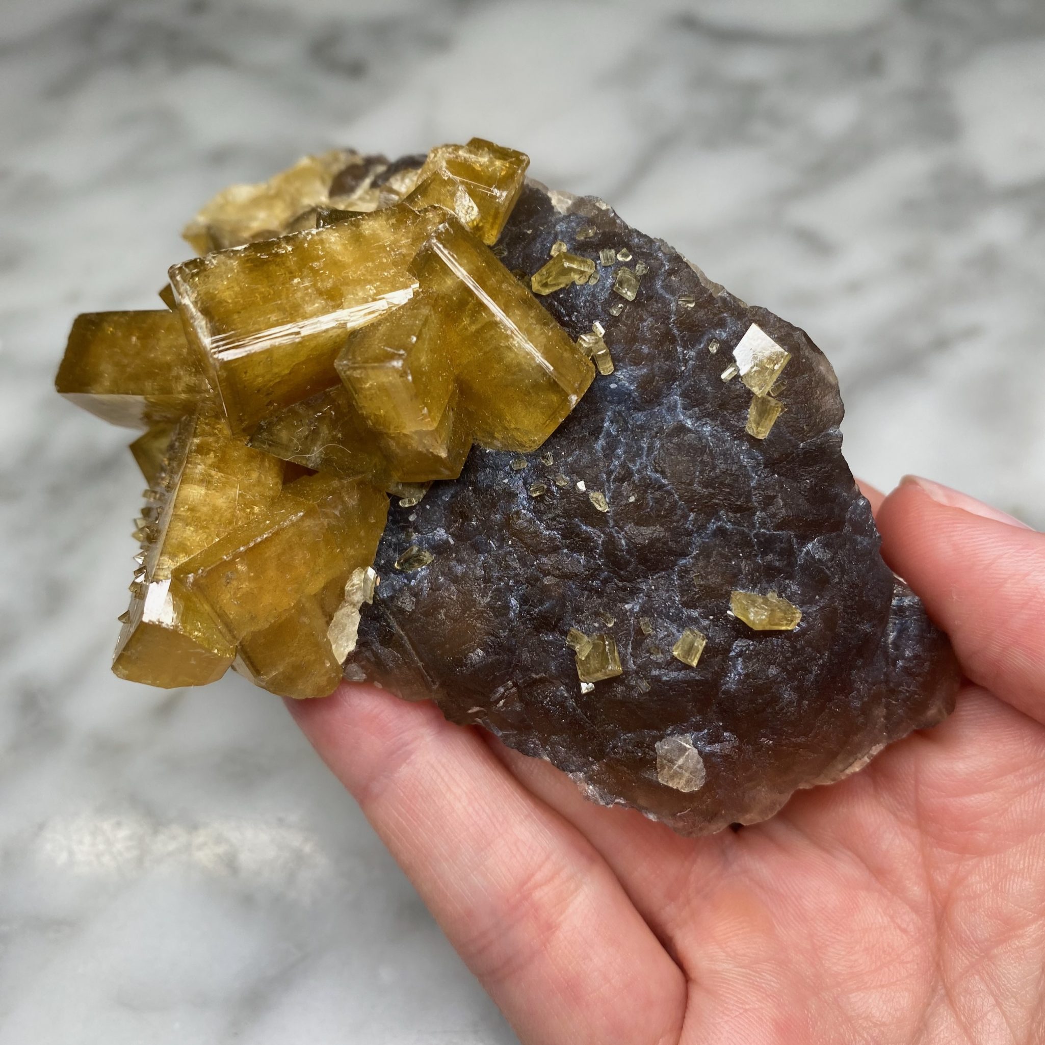 Barytine et fluorite de la mine Xiefang, Jiangxi, Chine (B) – Image 4