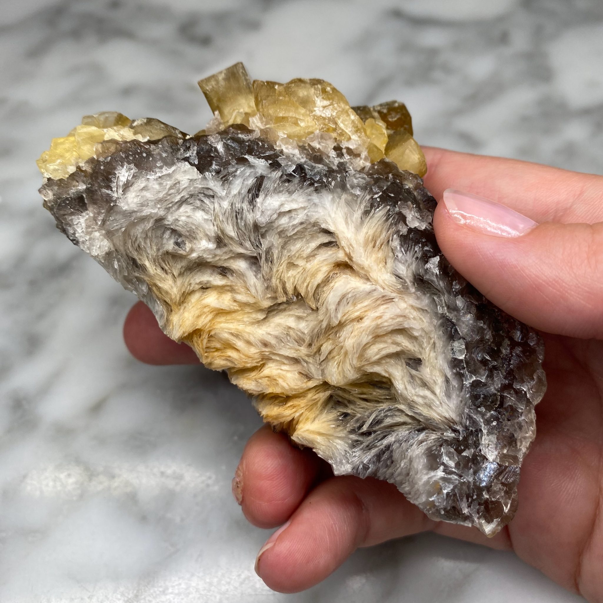 Barytine et fluorite de la mine Xiefang, Jiangxi, Chine (B) – Image 3