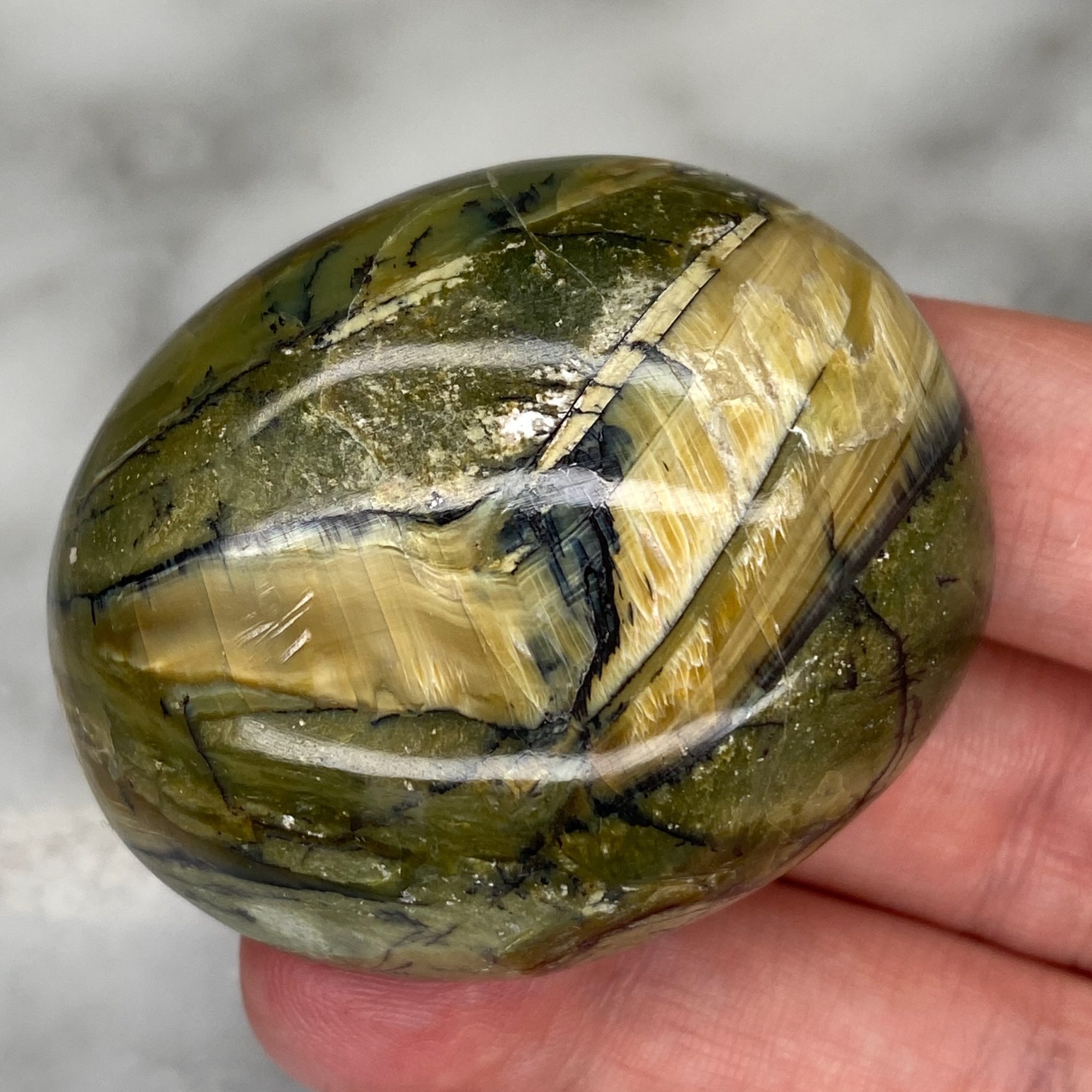 Cabochon d'opale œil-de-chat de Bahia, Brésil – Image 2