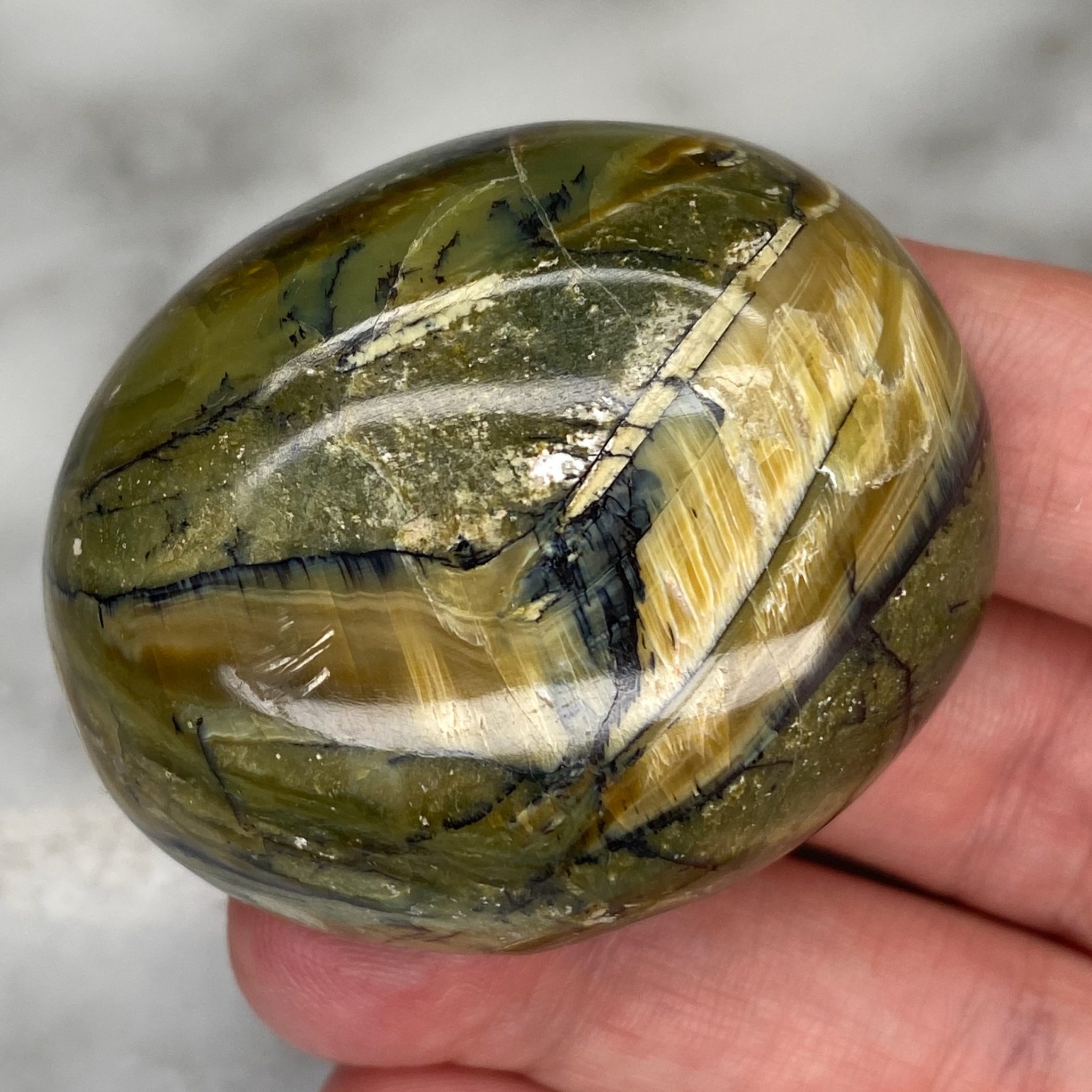 Cabochon d'opale œil-de-chat de Bahia, Brésil – Image 7