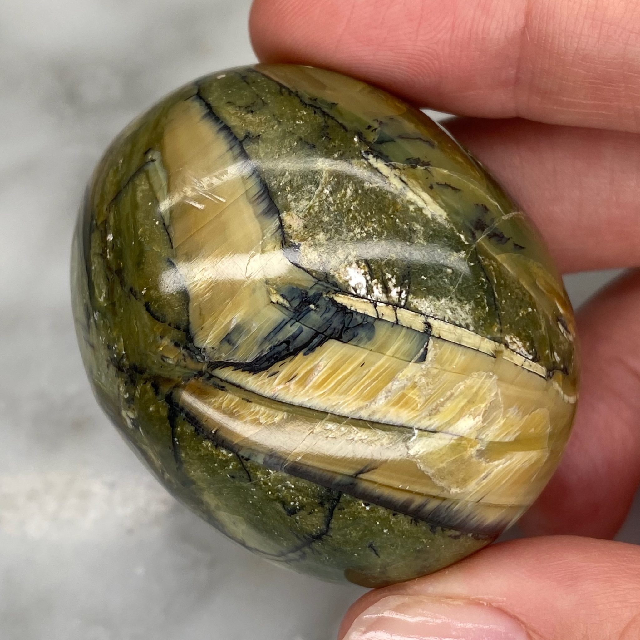 Cabochon d'opale œil-de-chat de Bahia, Brésil – Image 6