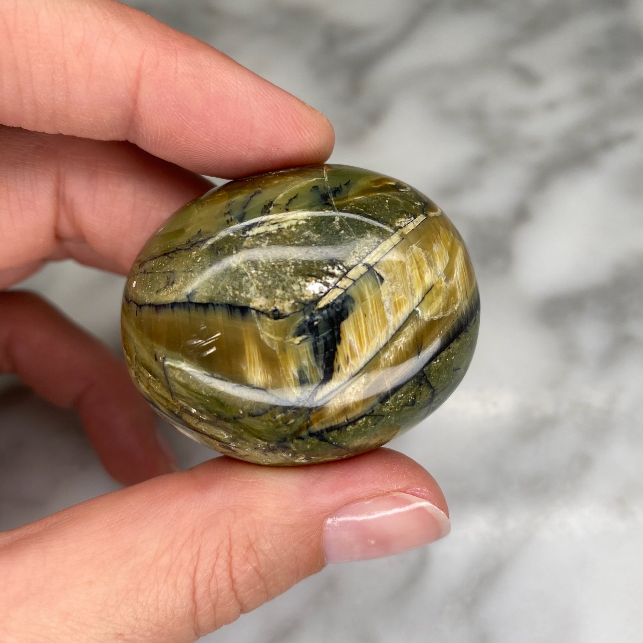 Cabochon d'opale œil-de-chat de Bahia, Brésil – Image 3