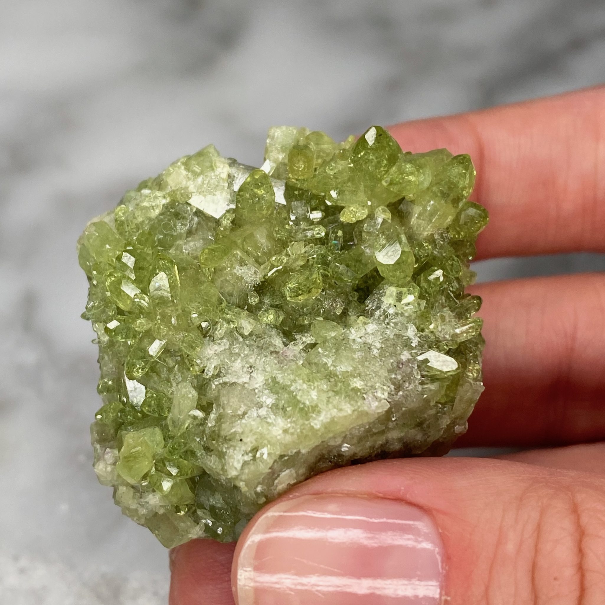 vesuvianite cluster from jeffrey mine y1