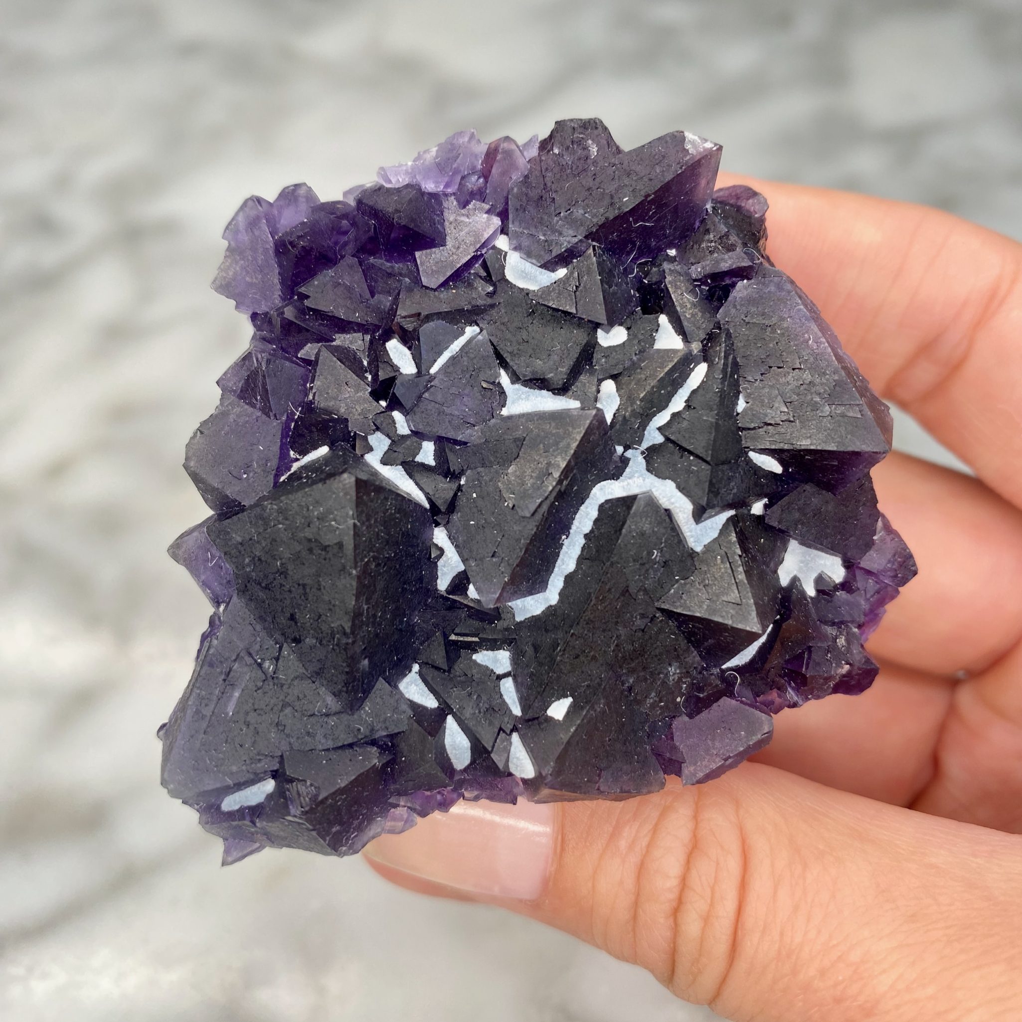 Fluorite du gisement de fluorite de Wuyi, Zhejiang, Chine (B) – Image 5