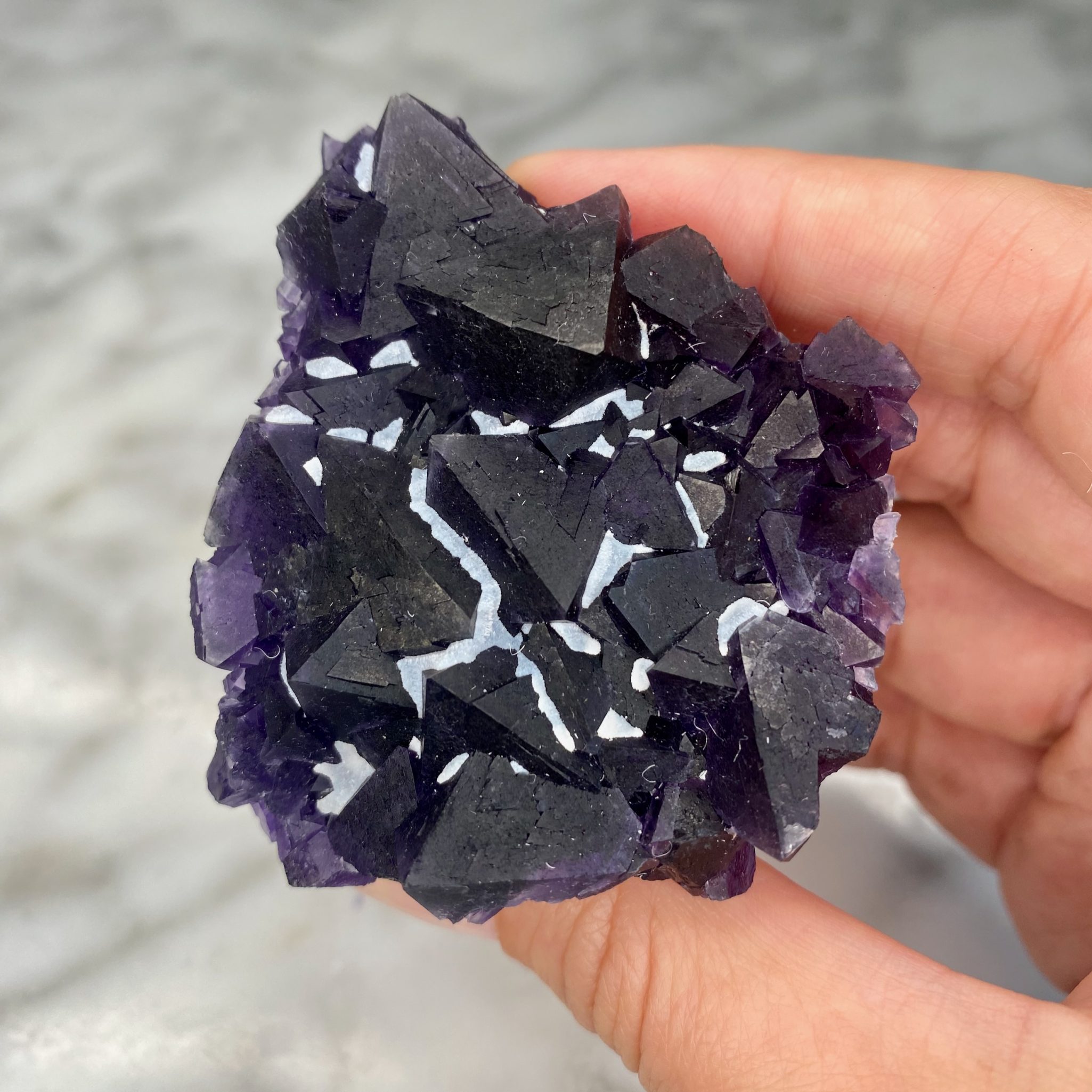 Fluorite du gisement de fluorite de Wuyi, Zhejiang, Chine (B) – Image 4