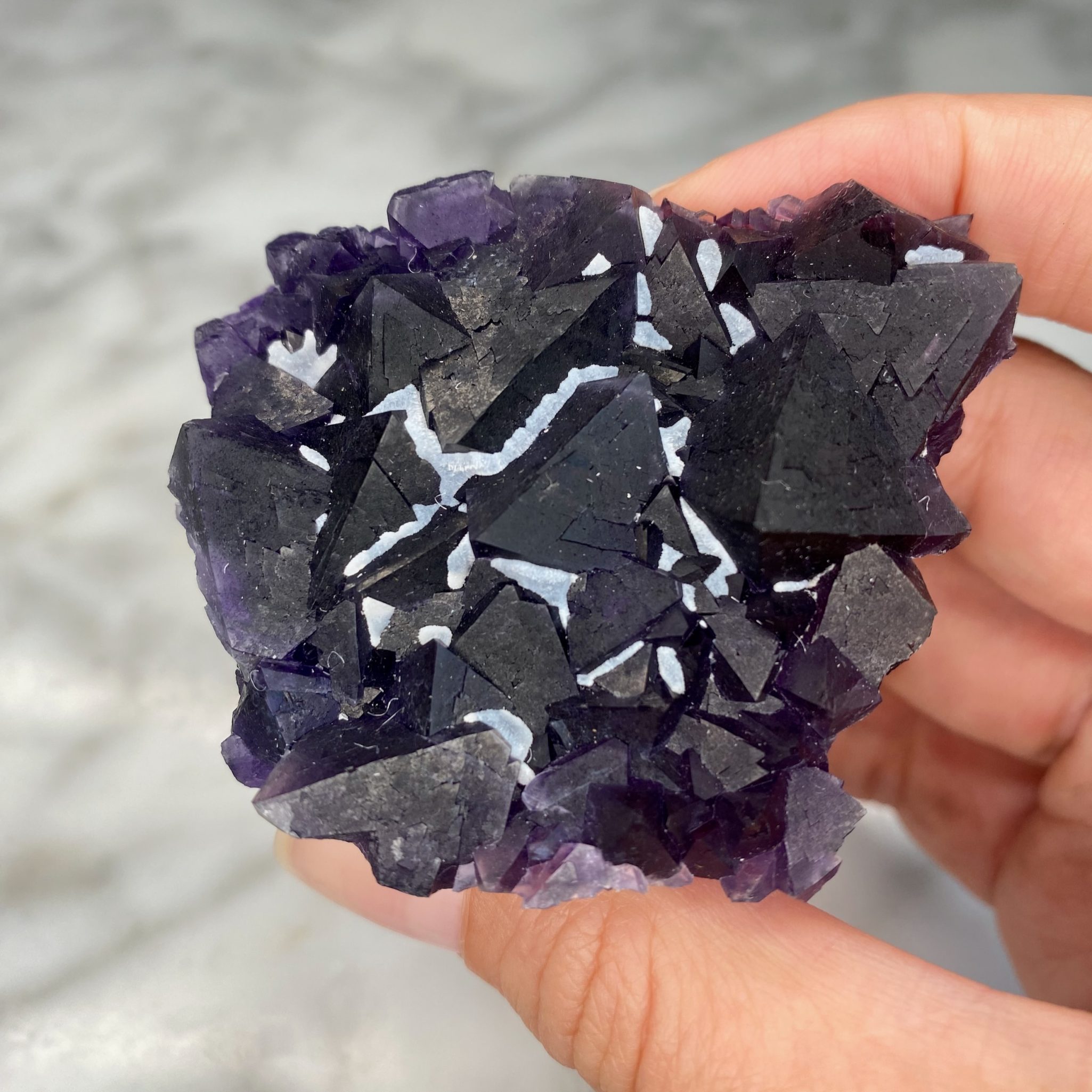 Fluorite du gisement de fluorite de Wuyi, Zhejiang, Chine (B) – Image 3