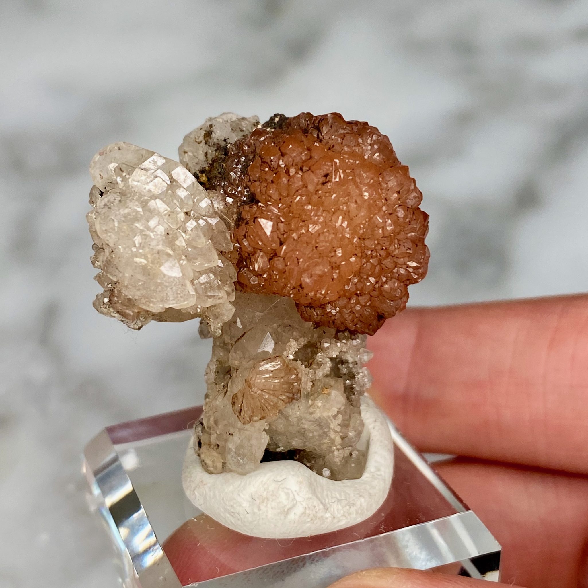 olmiite and quartz from n'chwaning mine