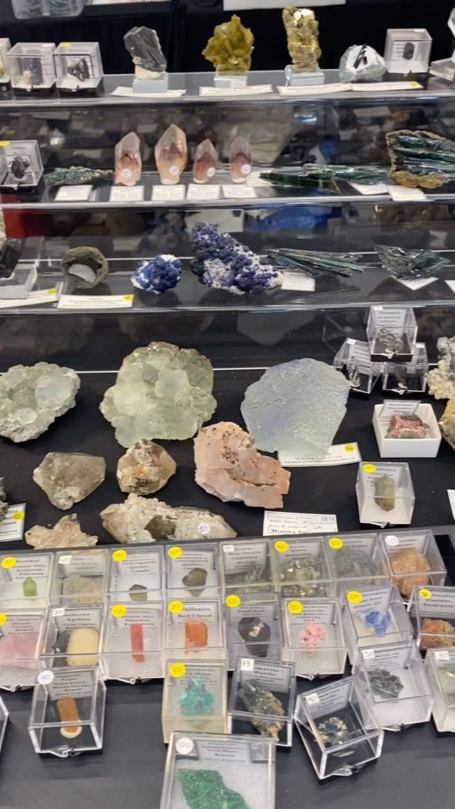 How to display your mineral collection at a rock and gem show